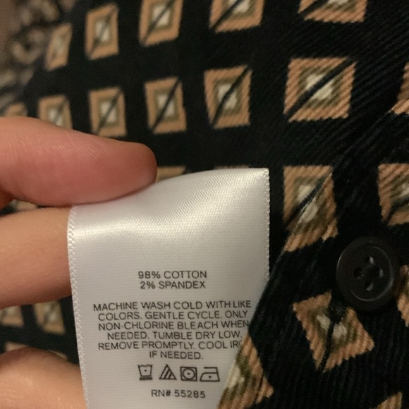 Express Men’s Velvet - Button Up Collar - Picture 5 of 5